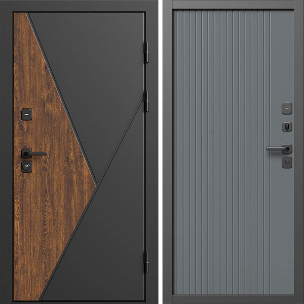 Входная дверь Termo-Door Матрикс Дуб - Флэт Grey софт