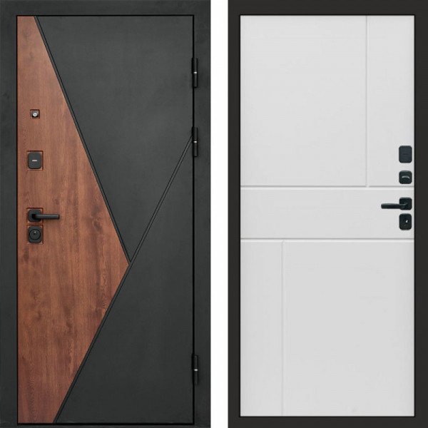 Входная дверь Termo-Door Матрикс Дуб - Горизонт белый