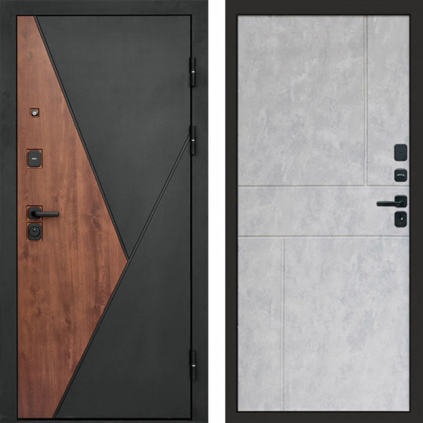 Входная дверь Termo-Door Матрикс Дуб - Горизонт бетон светлый