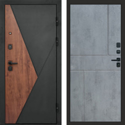 Входная дверь Termo-Door Матрикс Дуб - Горизонт бетон темный
