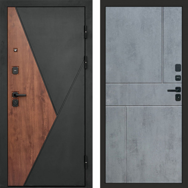 Входная дверь Termo-Door Матрикс Дуб - Горизонт бетон темный