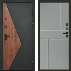 Входная дверь Termo-Door Матрикс Дуб - Горизонт Grey софт