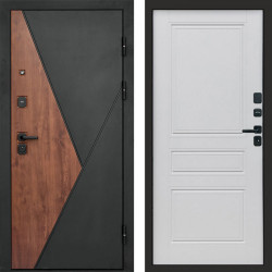 Входная дверь Termo-Door Матрикс Дуб - Классика белый матовый