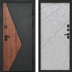 Входная дверь Termo-Door Матрикс Дуб - Лучи бетон светлый
