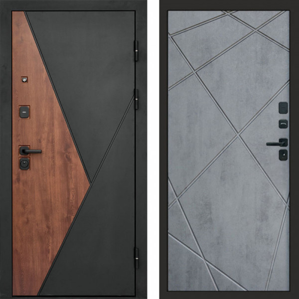 Входная дверь Termo-Door Матрикс Дуб - Лучи бетон темный