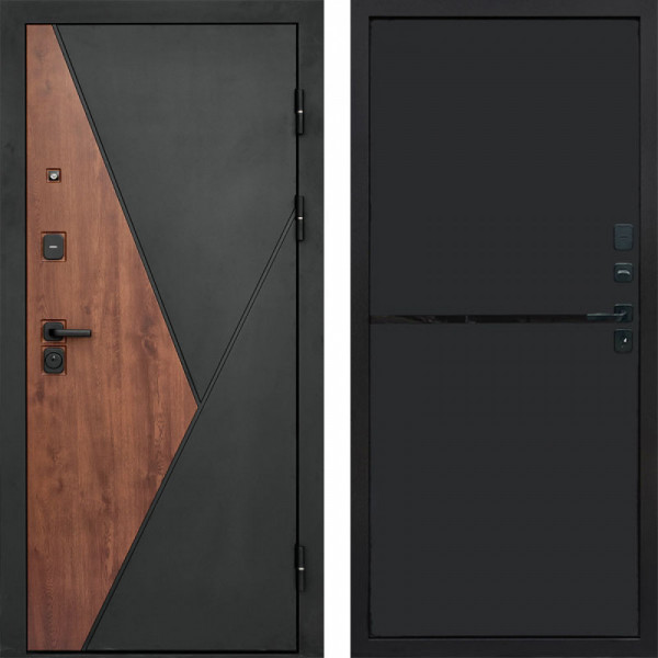 Входная дверь Termo-Door Матрикс Дуб - Нео Black