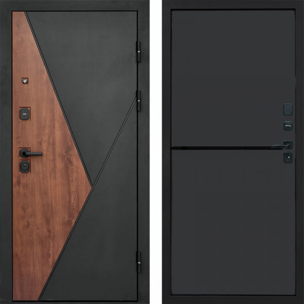 Входная дверь Termo-Door Матрикс Дуб - Нео Графит