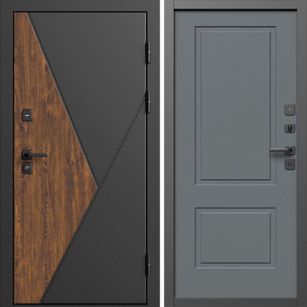 Входная дверь Termo-Door Матрикс Дуб - Нео Классика Грей Софт