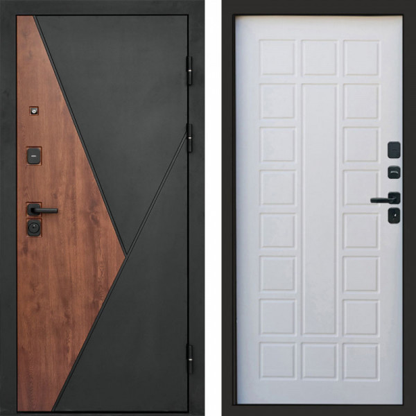 Входная дверь Termo-Door Матрикс Дуб - Престиж белое дерево