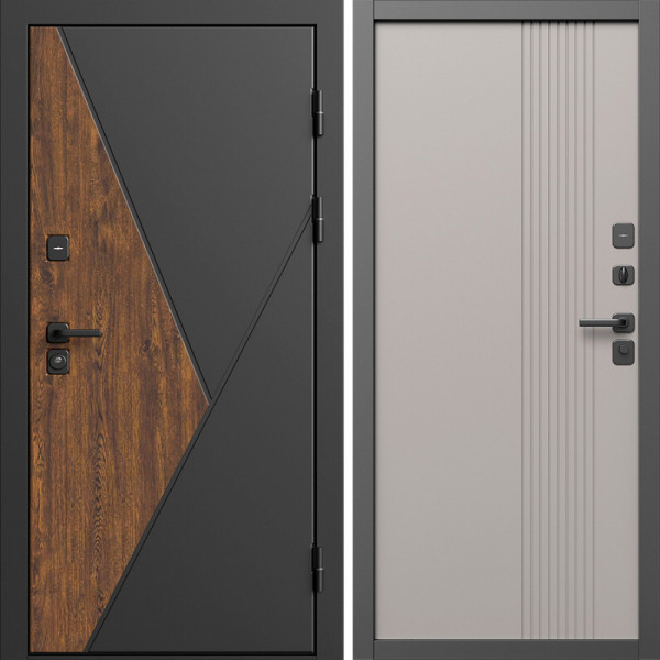 Входная дверь Termo-Door Матрикс Дуб - Страйп Капучино