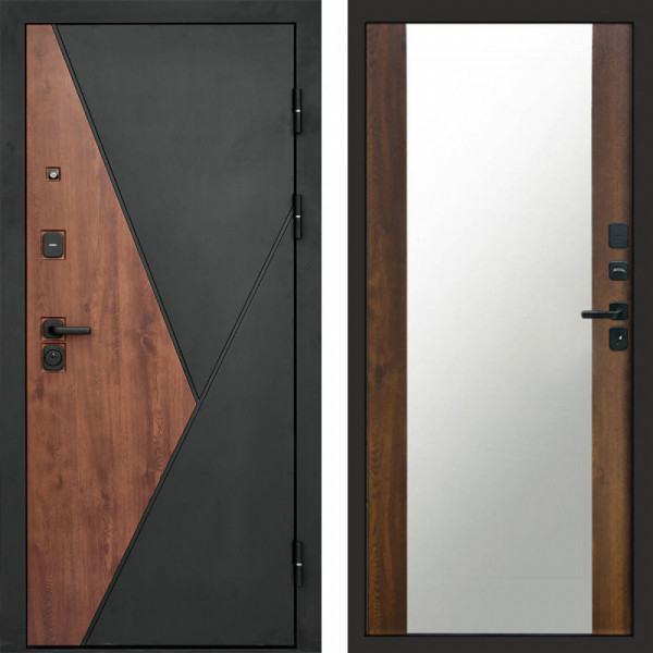 Входная дверь Termo-Door Матрикс Дуб - Зеркало дуб