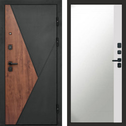 Входная дверь Termo-Door Матрикс Дуб - Зеркало Фацет Белый софт