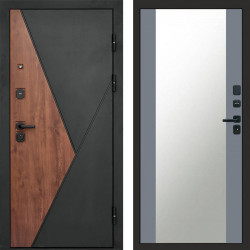 Входная дверь Termo-Door Матрикс Дуб - Зеркало Grey Софт
