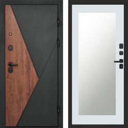 Входная дверь Termo-Door Матрикс Дуб - Зеркало Триумф Белый софт
