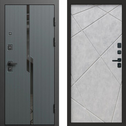 Входная дверь Termo-Door Прайм - Лучи бетон светлый