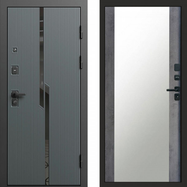 Входная дверь Termo-Door Прайм - Зеркало бетон темный