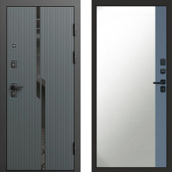 Входная дверь Termo-Door Прайм - Зеркало Фацет Grey софт