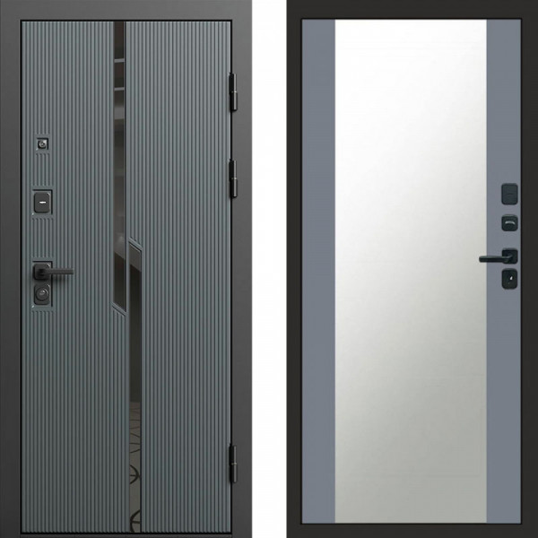 Входная дверь Termo-Door Прайм - Зеркало Grey Софт