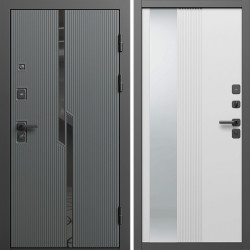 Входная дверь Termo-Door Прайм - Зеркало Люмис Белый Софт