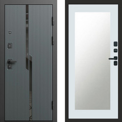Входная дверь Termo-Door Прайм - Зеркало Триумф Белый софт
