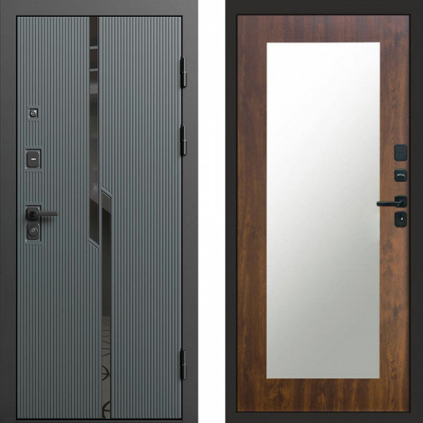 Входная дверь Termo-Door Прайм - Зеркало Триумф дуб