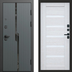 Входная дверь Termo-Door Прайм - Зеркало Триумф Царга лиственница 4500 / 5500