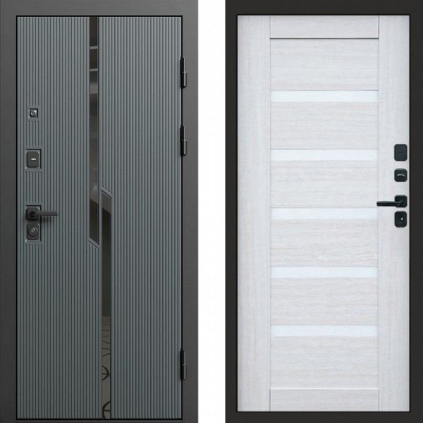 Входная дверь Termo-Door Прайм - Зеркало Триумф Царга лиственница 4500 / 5500