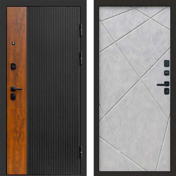 Входная дверь Termo-Door Престиж - Лучи бетон светлый