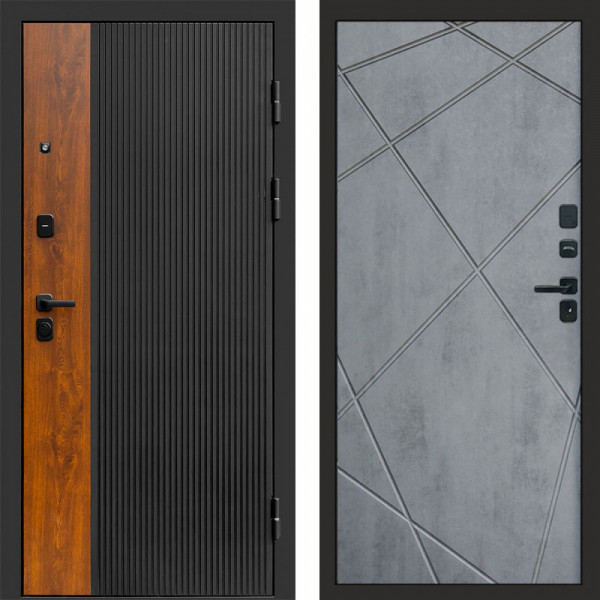 Входная дверь Termo-Door Престиж - Лучи бетон темный