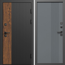 Входная дверь Termo-Door Престиж - Страйп Грей Софт