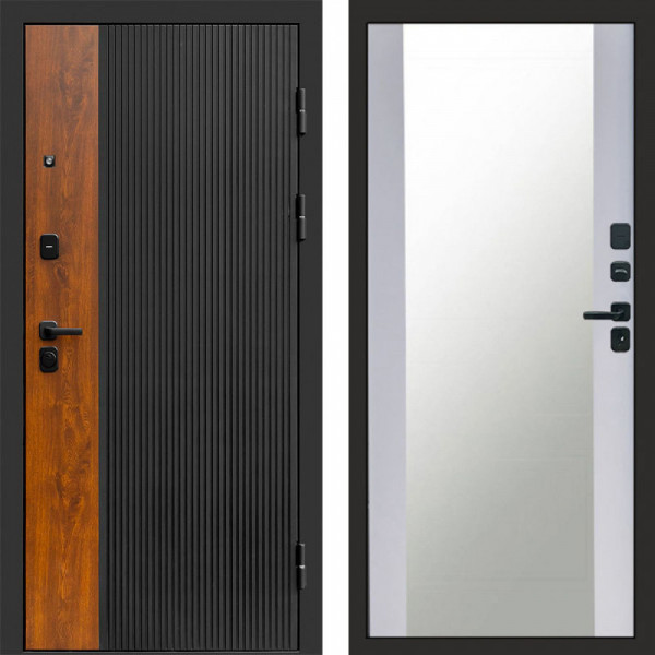 Входная дверь Termo-Door Престиж - Зеркало белый софт