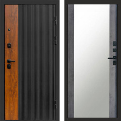 Входная дверь Termo-Door Престиж - Зеркало бетон темный