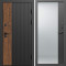 Входная дверь Termo-Door Престиж - Зеркало Фацет Черный кварц