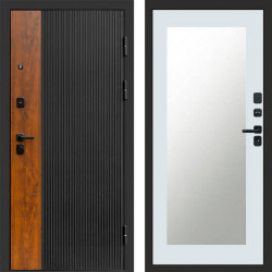 Входная дверь Termo-Door Престиж - Зеркало Триумф Белый софт