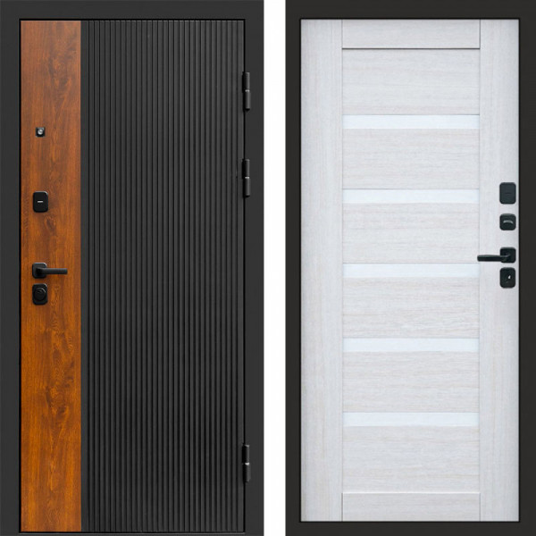 Входная дверь Termo-Door Престиж - Зеркало Триумф Царга лиственница 4500 / 5500