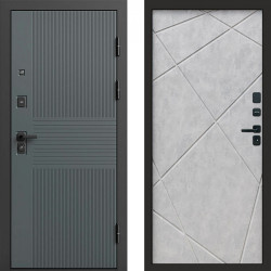 Входная дверь Termo-Door Селект - Лучи бетон светлый