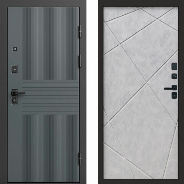 Входная дверь Termo-Door Селект - Лучи бетон светлый