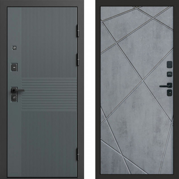 Входная дверь Termo-Door Селект - Лучи бетон темный