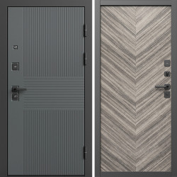 Входная дверь Termo-Door Селект - Плаза Елочка Серая