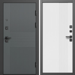 Входная дверь Termo-Door Селект - Страйп Белый Софт