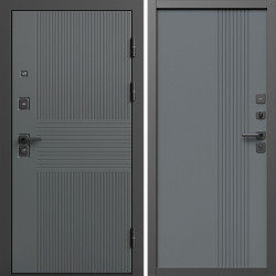 Входная дверь Termo-Door Селект - Страйп Грей Софт