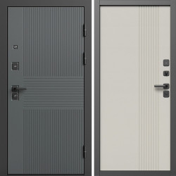 Входная дверь Termo-Door Селект - Страйп Слоновая Кость