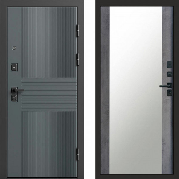 Входная дверь Termo-Door Селект - Зеркало бетон темный