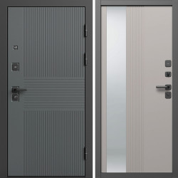 Входная дверь Termo-Door Селект - Зеркало Люмис Капучино