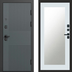 Входная дверь Termo-Door Селект - Зеркало Триумф Белый софт