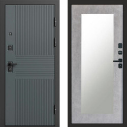 Входная дверь Termo-Door Селект - Зеркало Триумф бетон светлый