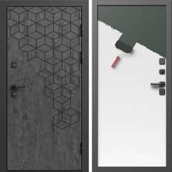 Входная дверь Termo-Door Спейс Бетон Патина - Гладкая Панель Под Покраску (грунт)