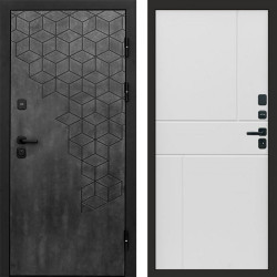 Входная дверь Termo-Door Спейс Бетон Патина - Горизонт белый