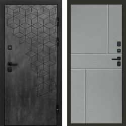 Входная дверь Termo-Door Спейс Бетон Патина - Горизонт Grey софт
