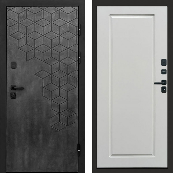 Входная дверь Termo-Door Спейс Бетон Патина - Гранд Белый софт